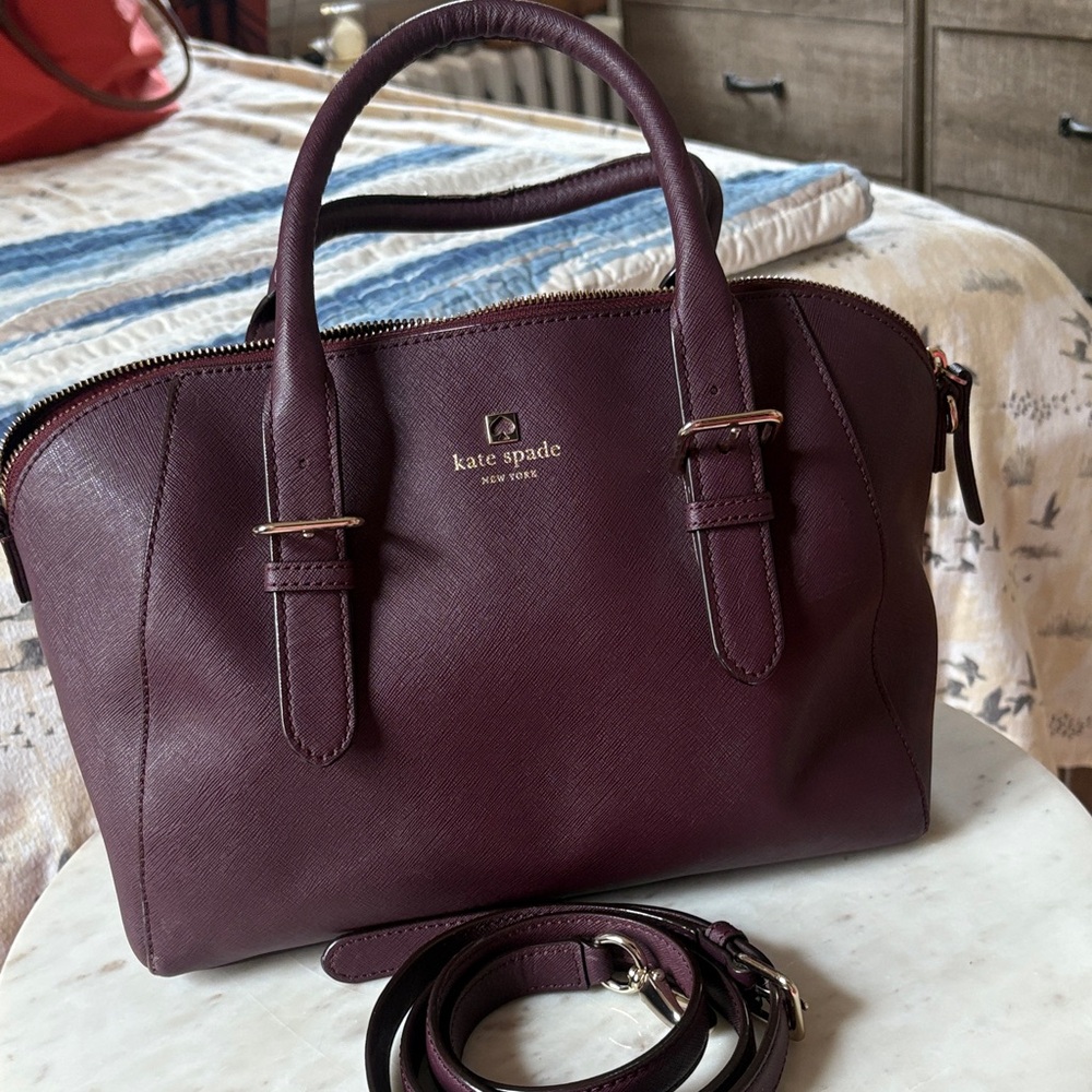 Kate Spade Plum Satchel Bag